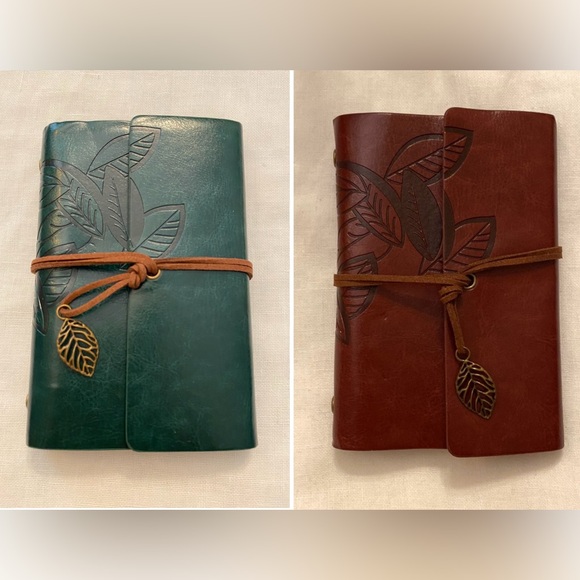 Other - Sketchbook/Diary with Leaf Design Feels and Looks Great | Bundle stickers deal!
